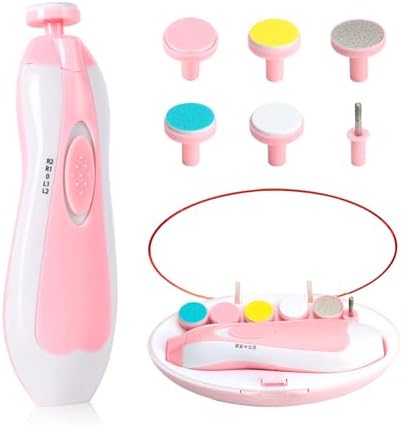 b&k Qunlions life Glopole Baby Nail Trimmer File with Light