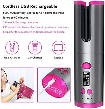 AURUZA Unbound Cordless Automatic Hair Curler,