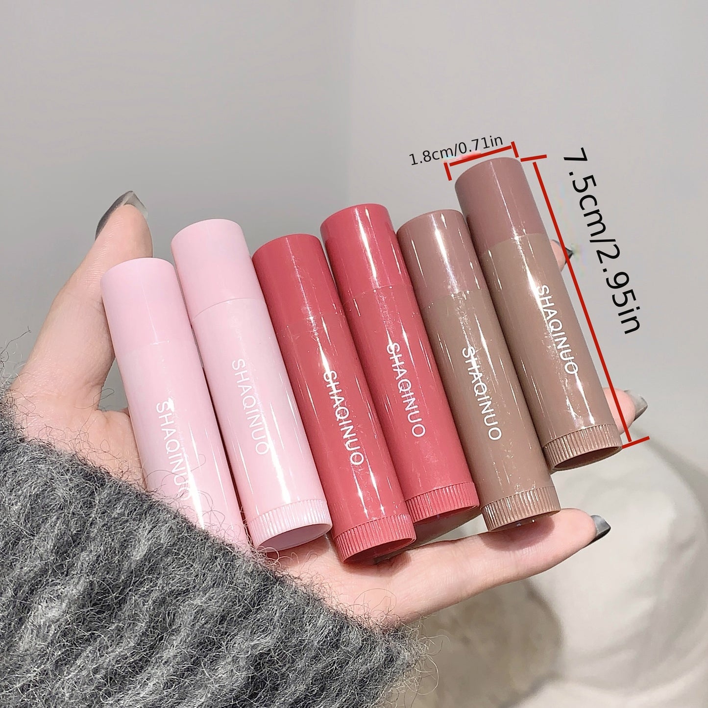 Hydrating Gloss Lipstick in 3 Shades - Moisturizing, Anti-Crack Formula for Fuller Lips, Natural Look with Berry & Mixed Tones